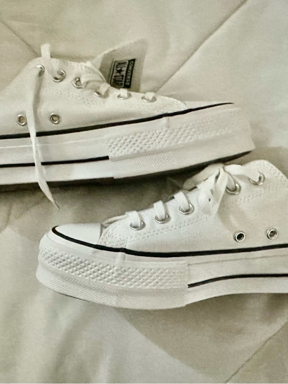Converse Low Top Sneakers in Black and White